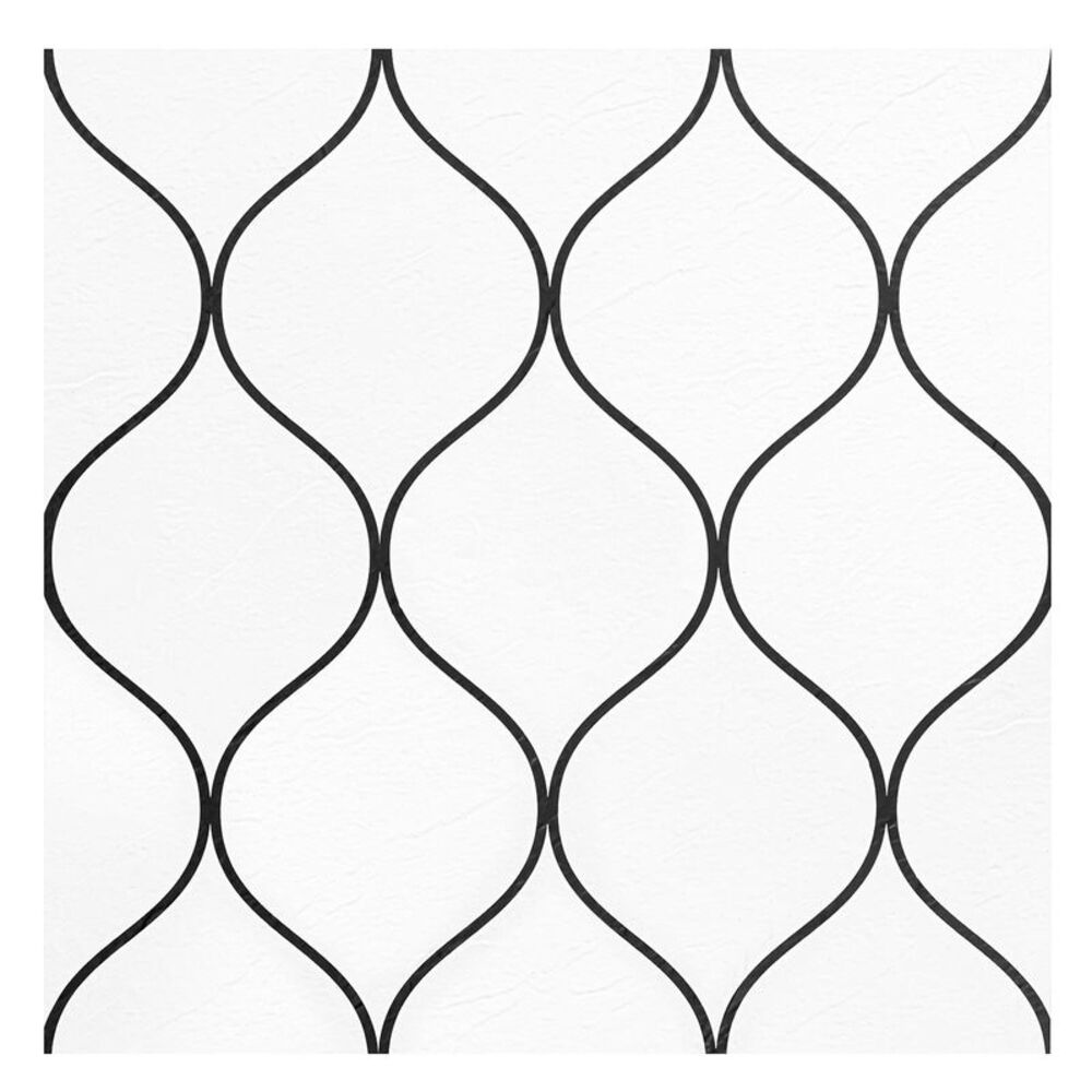 Retro 12" x 12" Self Adhesive Floor Tiles, 625 Scallop, 20 Tiles/box